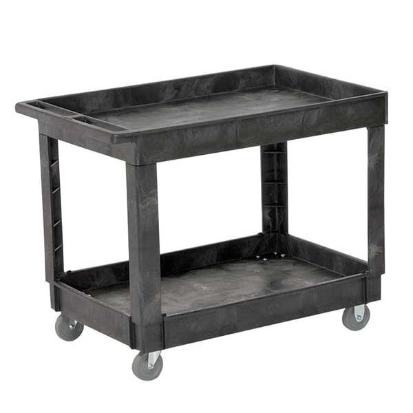 Rubbermaid Commercial Fg9t6600bla Structural Foam Utility Cart With Deep Lipped