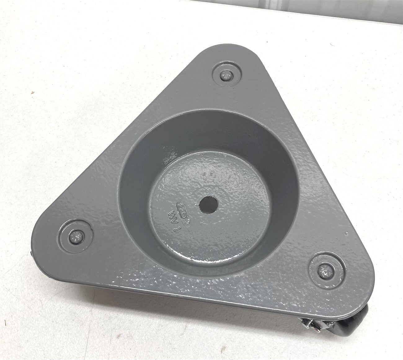 Bond 3310 Cast Iron Triangular CUP DOLLY Phenolic Wheels 750 lb Capacity