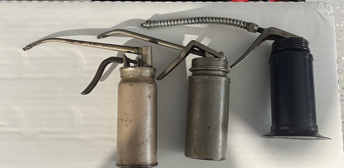 (3) Vintage Finger Pull Oilers Oil Cans Of Various Sizes & Brands