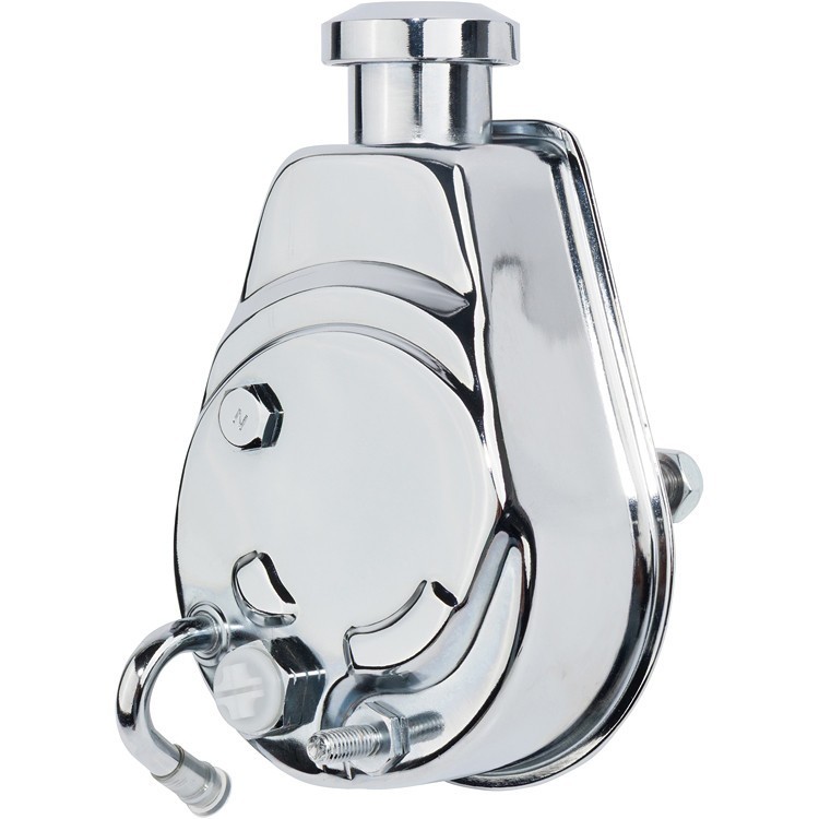 Saginaw Power Steering Pump Chrome Keyway Style Chevy Ford GM Chrysler P Series