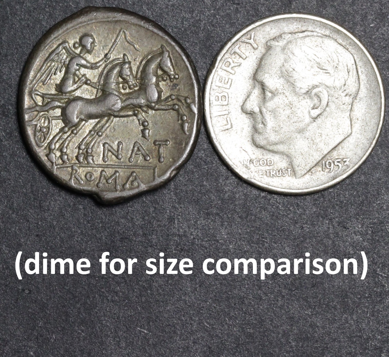 Victory Chariot Denarius Ancient Rome Republic Silver Coin 149BC 1978 Provenance