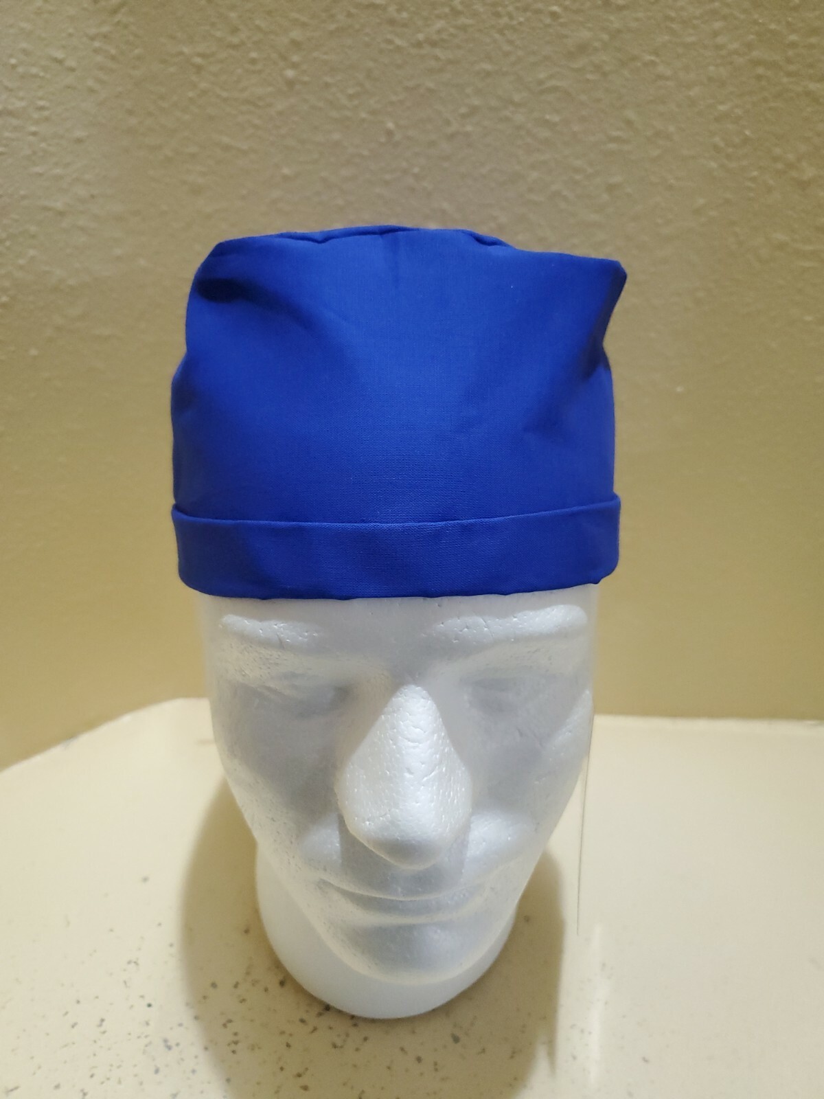 Solid Royal Blue Men's Skull/Chemo Surgical Scrub Hat/Cap Handmade