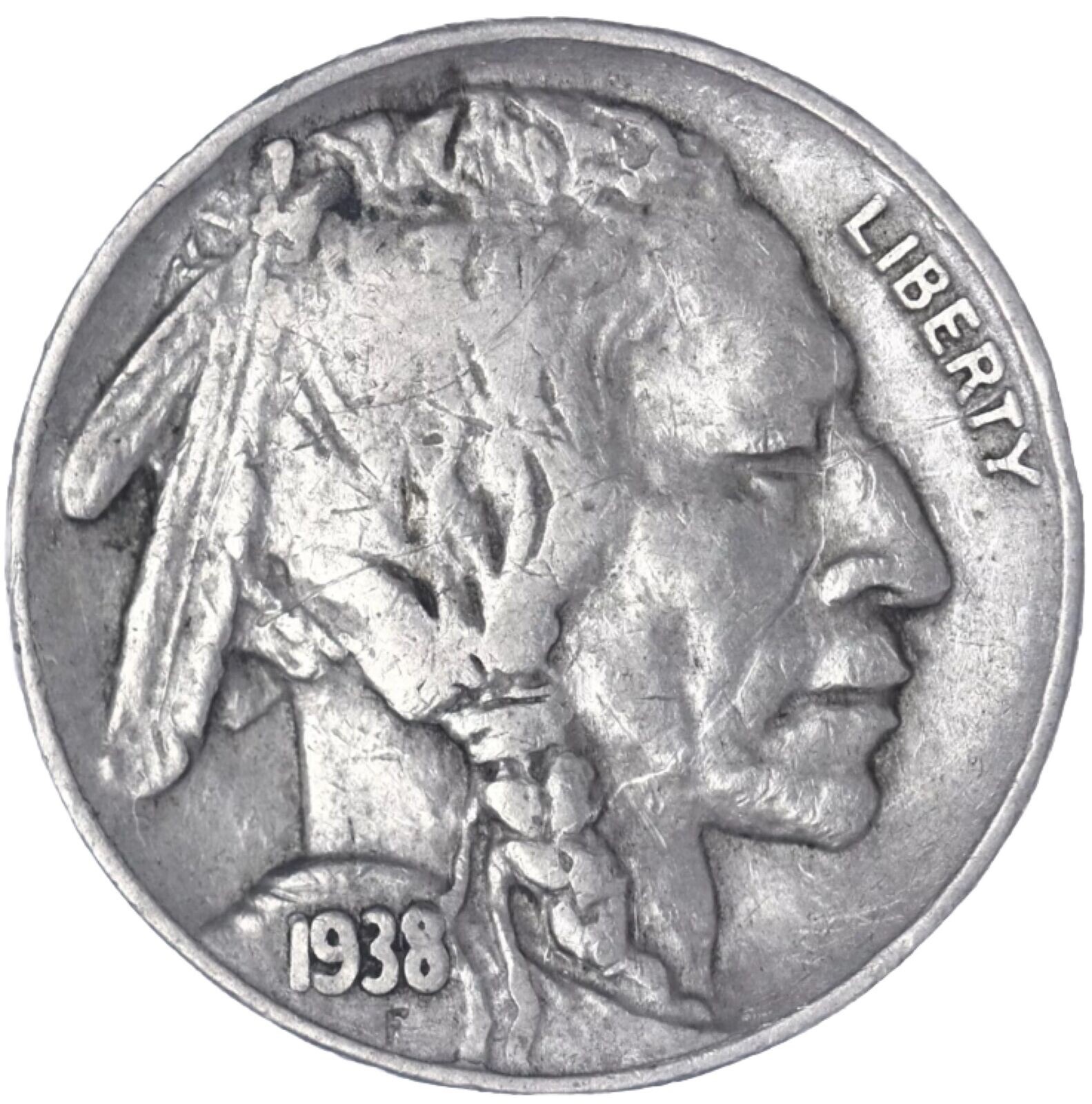 1938-D Buffalo Nickel Full Date FAST FREE SHIPPING