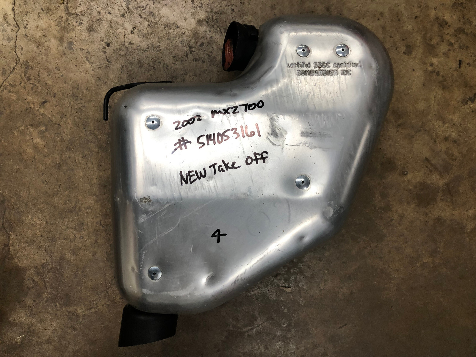 2001-2002 Ski-Doo MXZ 700 OEM formula Exhaust Silencer Muffler Pipe