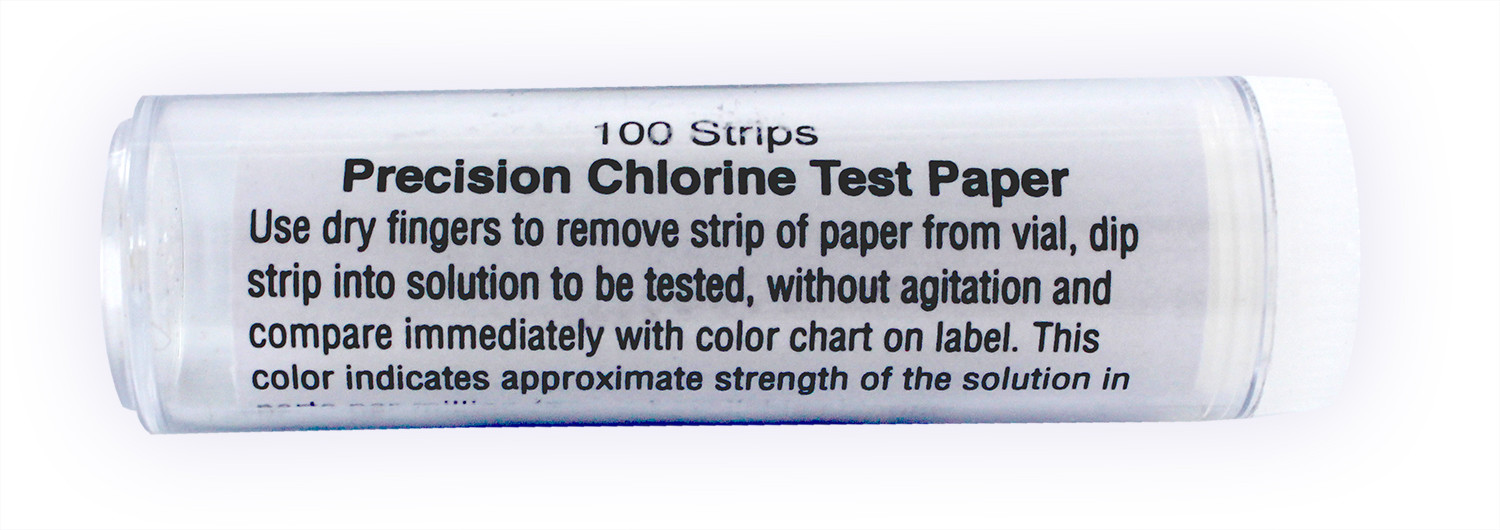 Chlorine Test Papers (100 Strips)