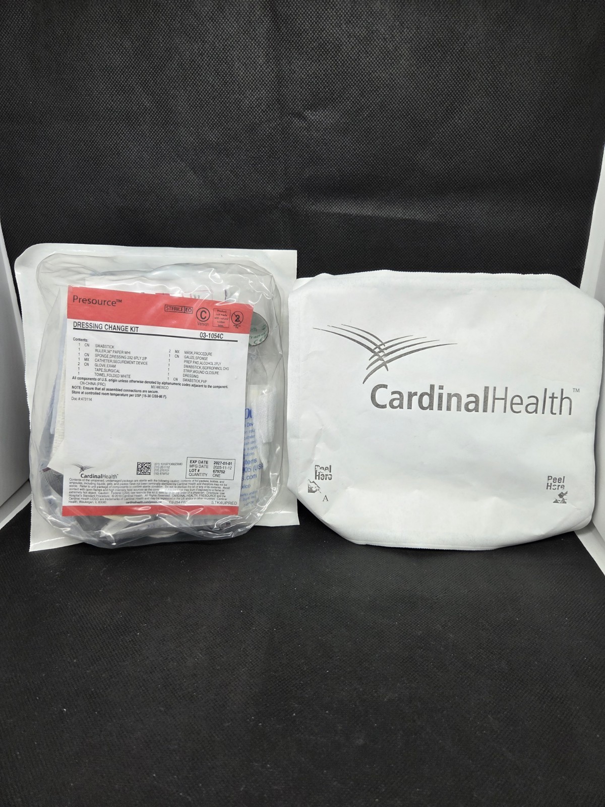 Lot of 2 Sealed Cardinal Health Presource Dressing Change Kit 03 1054C