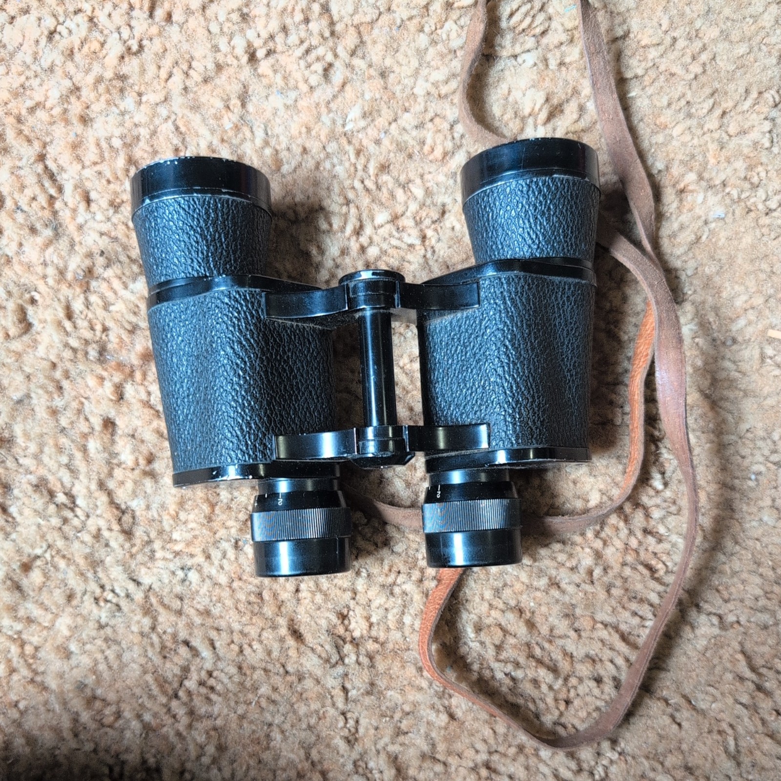 Japan Antique Vintage SKYLINE 7x35 Binoculars Leather Case Original Box extras