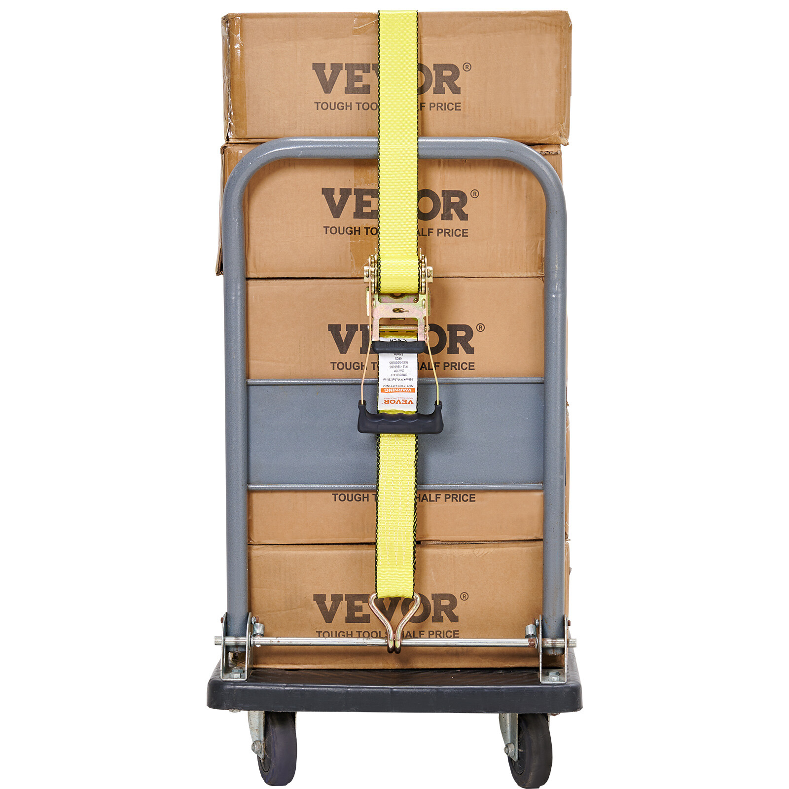 VEVOR 4 Pack Ratchet Tie Down Straps 10000 lbs 2" x 27' Heavy Duty Double J Hook