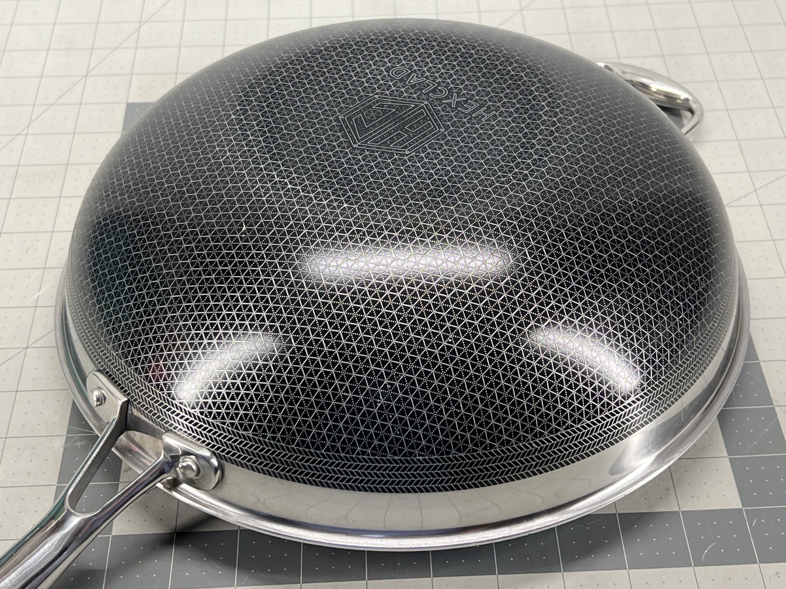 HexClad Hybrid Nonstick 12-Inch Wok Frying Pan (No Lid) - Used!