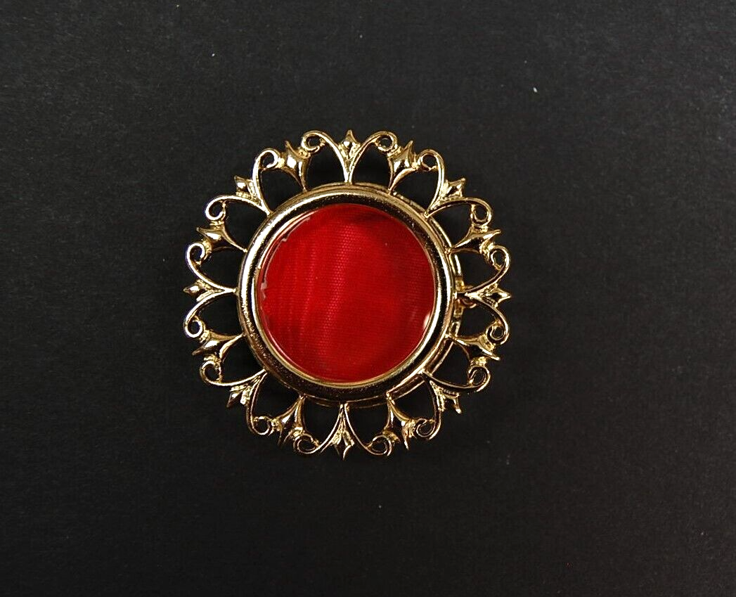 Large Relic Theca, Gold Plated Reliquary - Saint Relic Theca with Case (F)