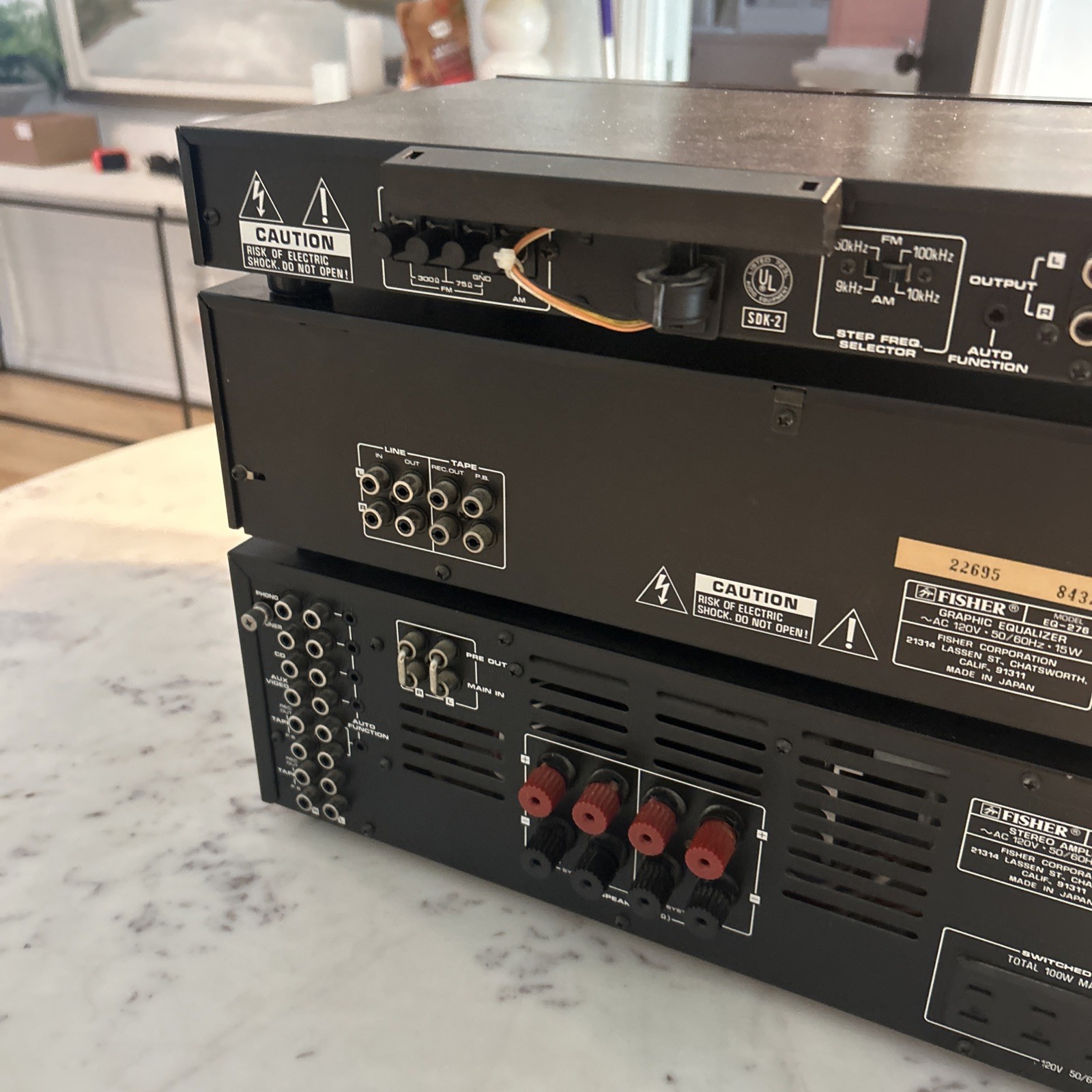 Fisher CA-276 S + EQ-FM-276 and eq-276. 3 lot set.