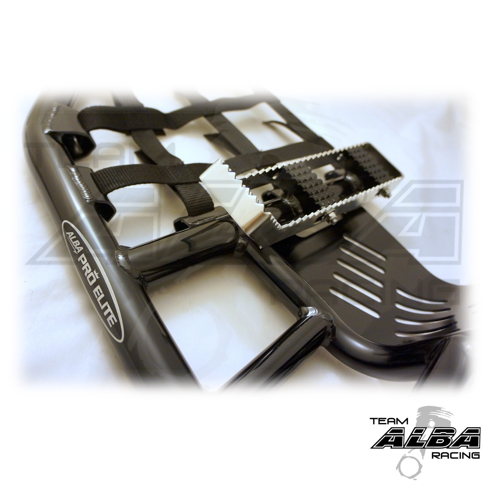 suzuki LTR 450R 450 Nerf Bars Pro Peg Alba Racing Blk 195 T7 B
