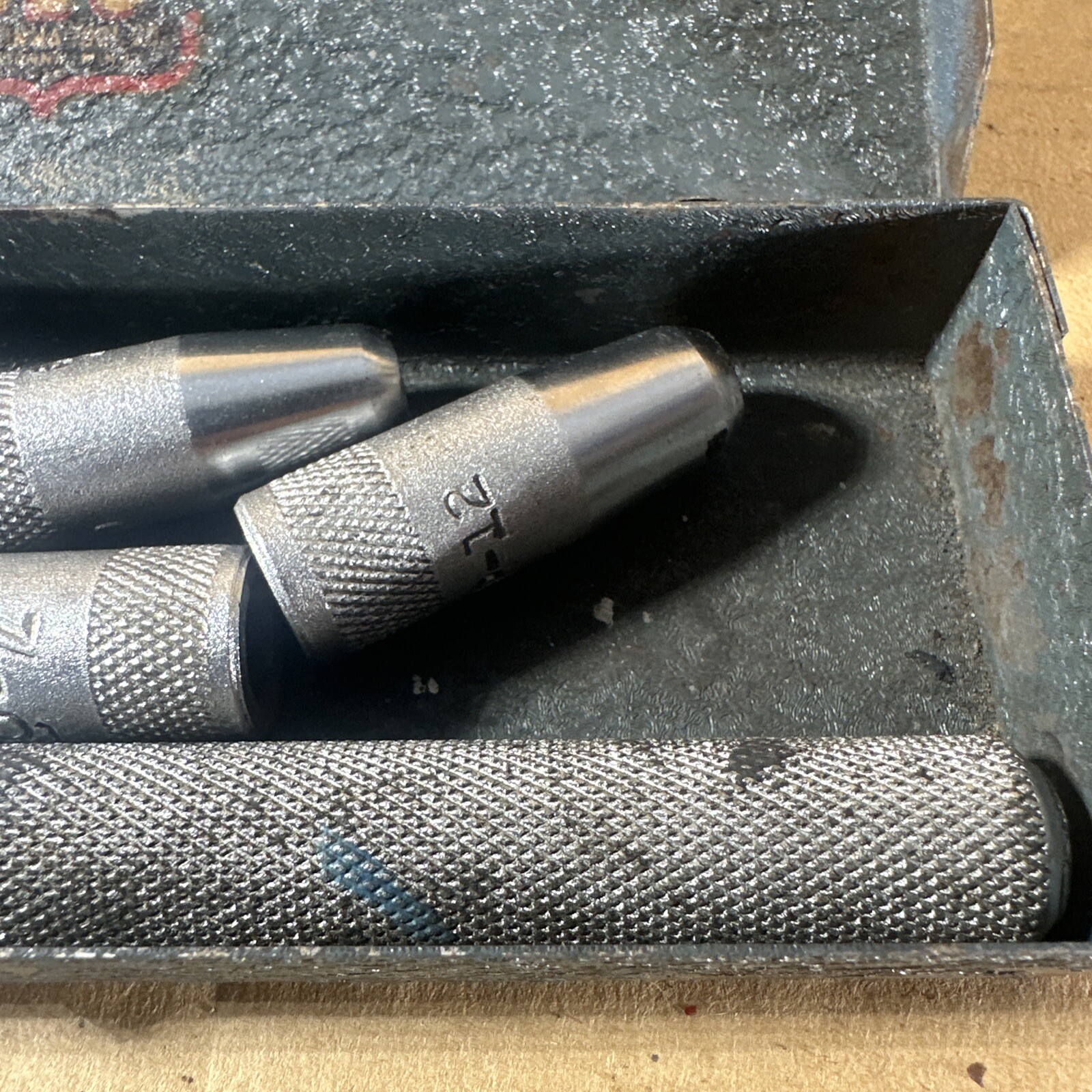 OTC Owatonna Tool No. 813 Gasket Cutting Driver Set W/ Metal Box Made in USA