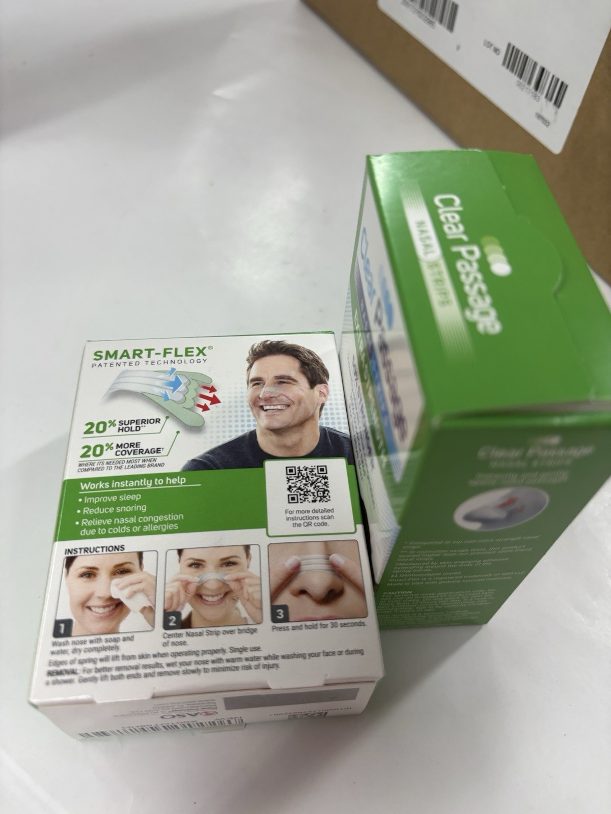 2 Boxes (100 Total) Clear Passage Nasal Strips Extra Strength Clear