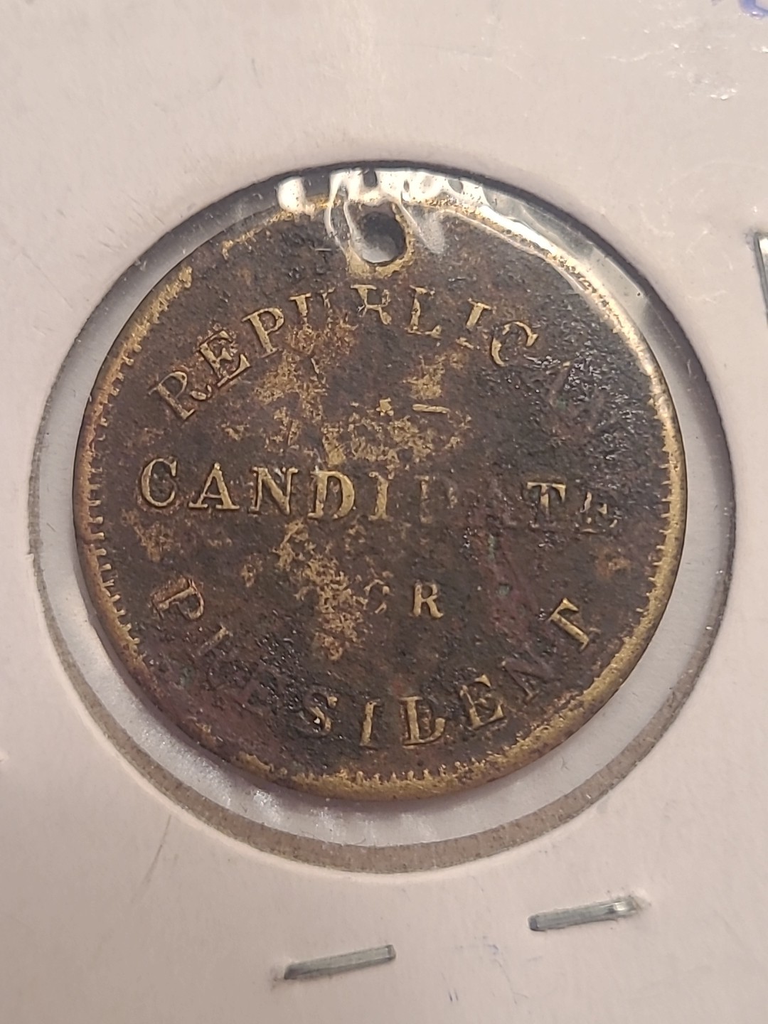 Benjamin Harrison-Republican Candidate for President 1888 Medal RARE LOOK