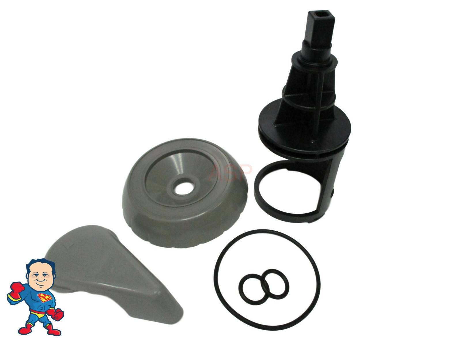 Diverter Valve Spa Gray Hot Tub Stem ORings Buttress Cap Handle Kit How To Video