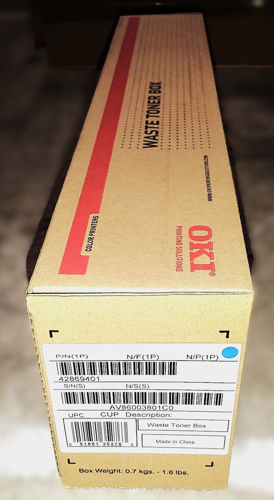 Genuine Okidata 42869401 Waste Toner Cartridge C9600/9650/9800