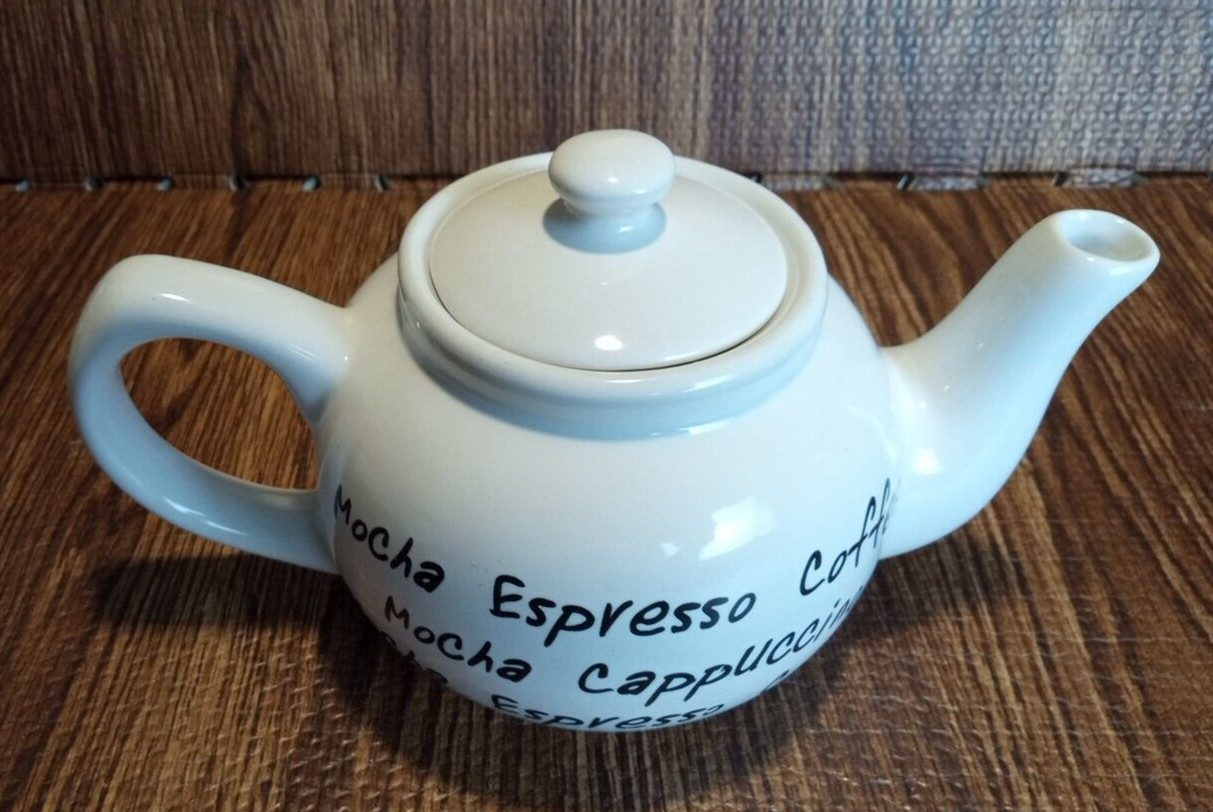 Gourmet Expressions Teapot Cream MOCHA ESPRESSO COFFEE/CAPPUCCINO