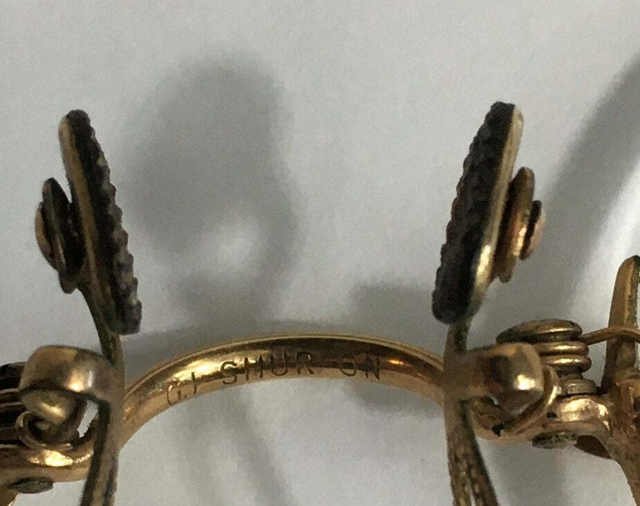 Antique Spectacles - Gold Filled - Shur On - Case Included (1001104)