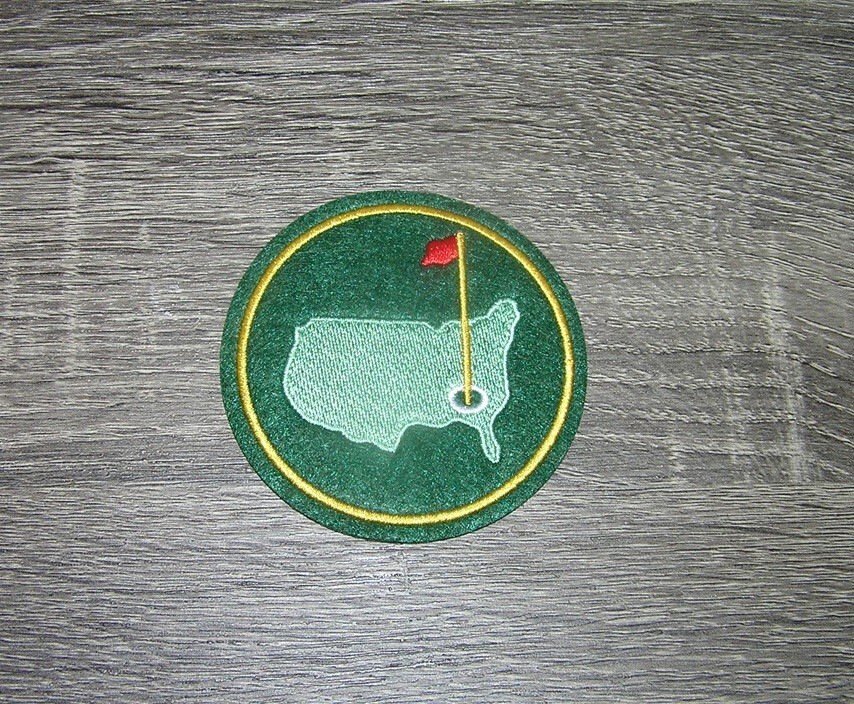 Masters Green Jacket Golf Tournament Augusta Embroidered Iron On Patch 3" x 3"