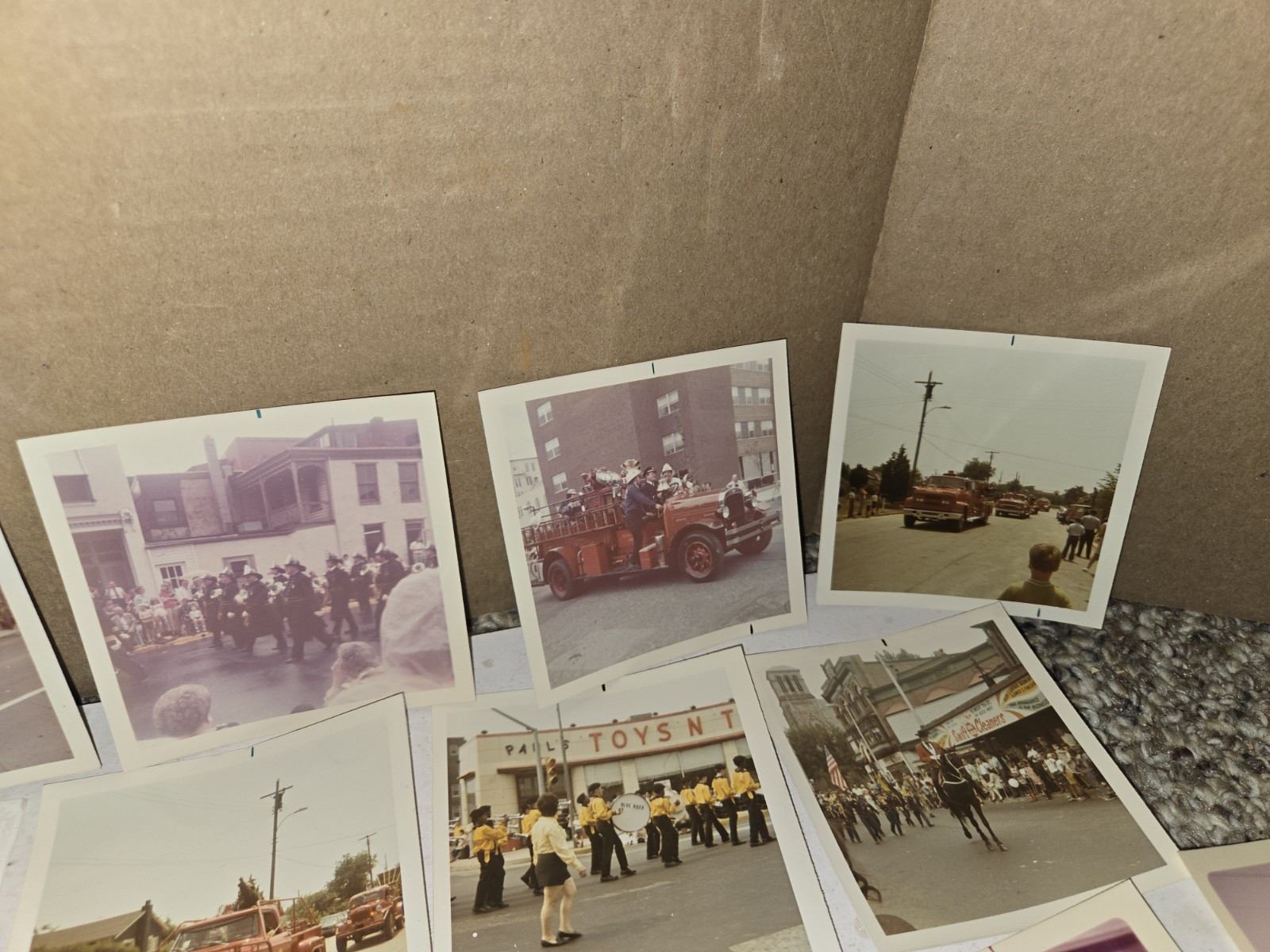 47 Vintage 1970's Fire Truck Parade Polaroid Photos,Levittown,Media,Pennsylvania
