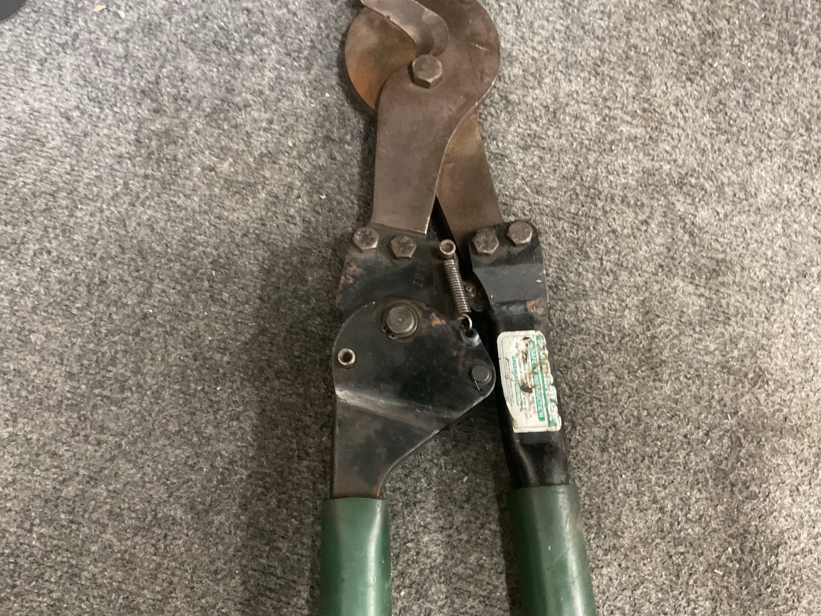 Lot of 2 Greenlee 756 Ratchet Cable Cutters