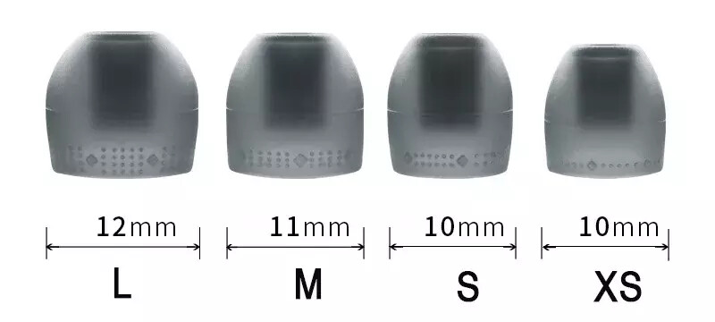 Sony Extended Headphone Replacement Earbud Tips For In-ear Silicone (Set of 8)