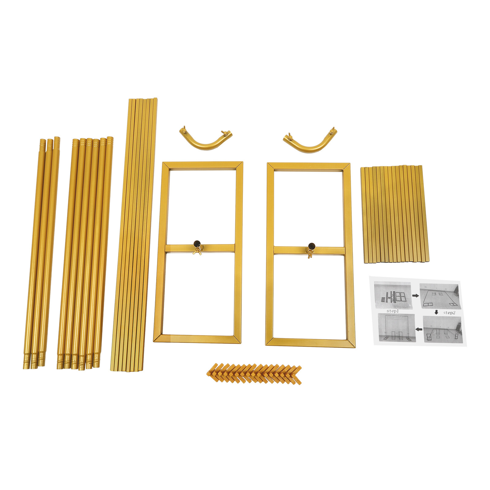 Modern Gold Metal Wedding Backdrop Stand Balloon Stand with Flower Stands