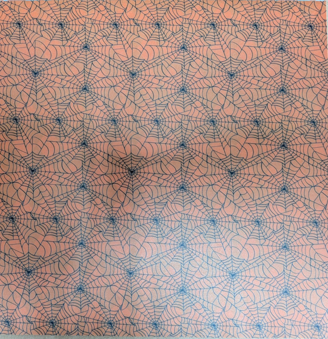 12x12 Halloween Colored Vellum Scrapbook Pad 20 sht 10 Design Cobweb Skull Witch