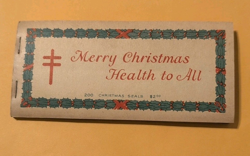 1930 US Christmas TB Seals Entire Booklet Of 200 Stamps Never Touched