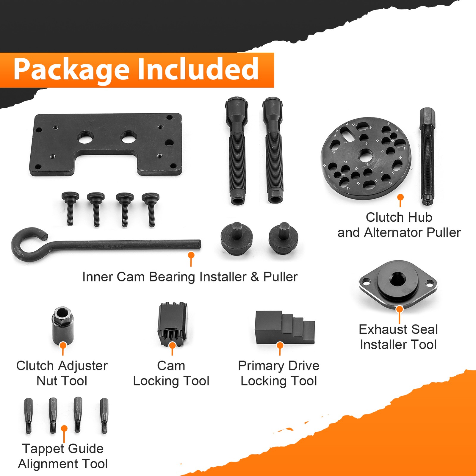 Inner Cam Bearing Installer & Puller Set Fit Harley Touring Sportster Street