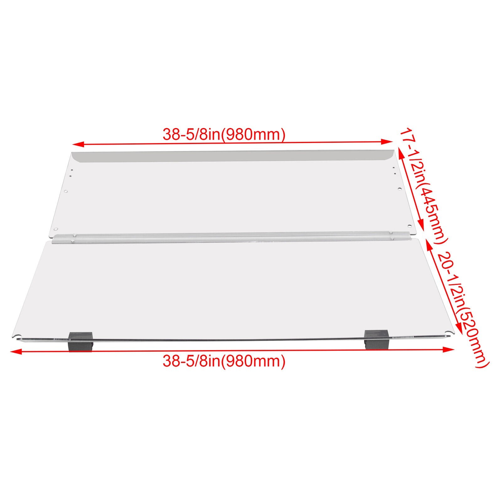 For Yamaha DRIVE G29 2007-2016 Clear Windshield Folding Golf Cart Windscreen