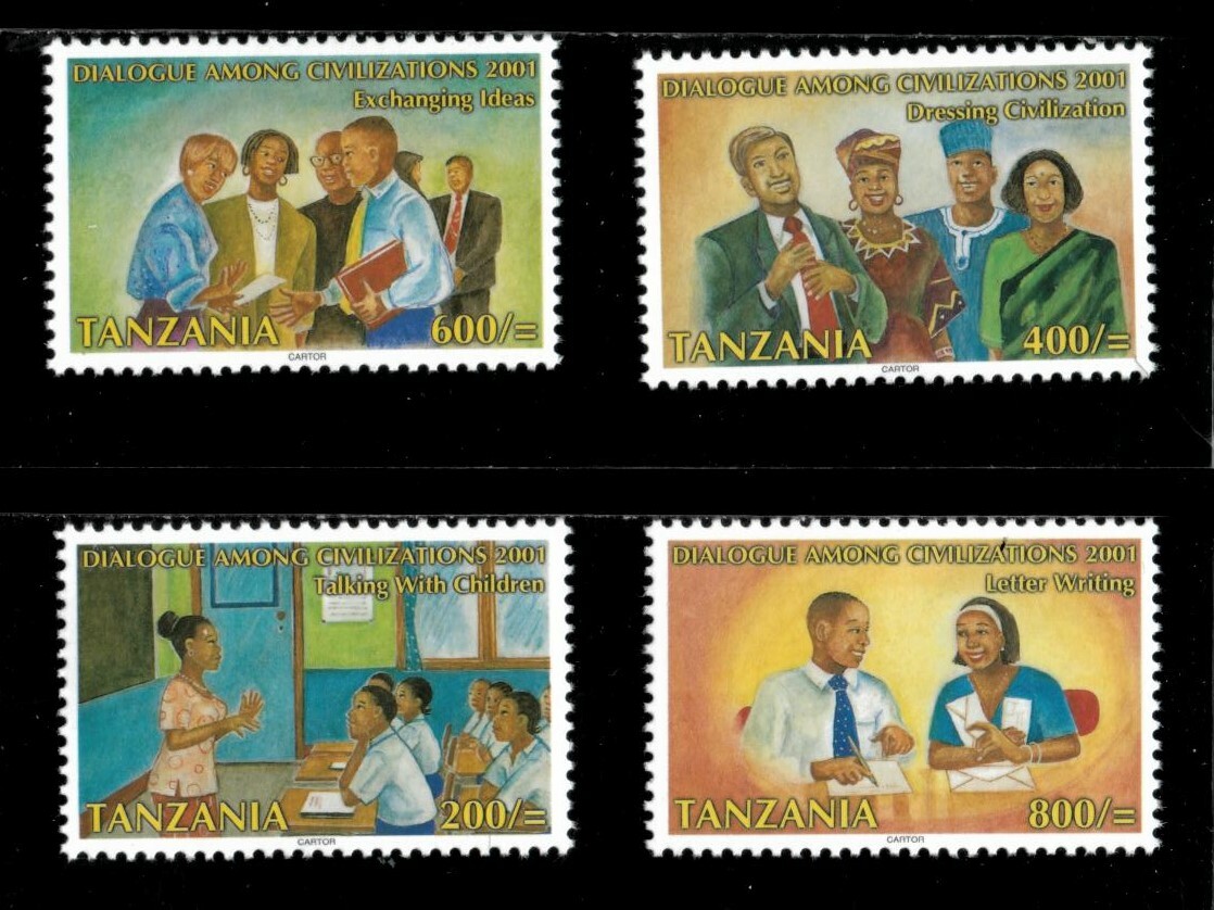 Tanzania 2001 - UN, Dialogue Among Civilizations - Set of 4v - 2198-201 - MNH