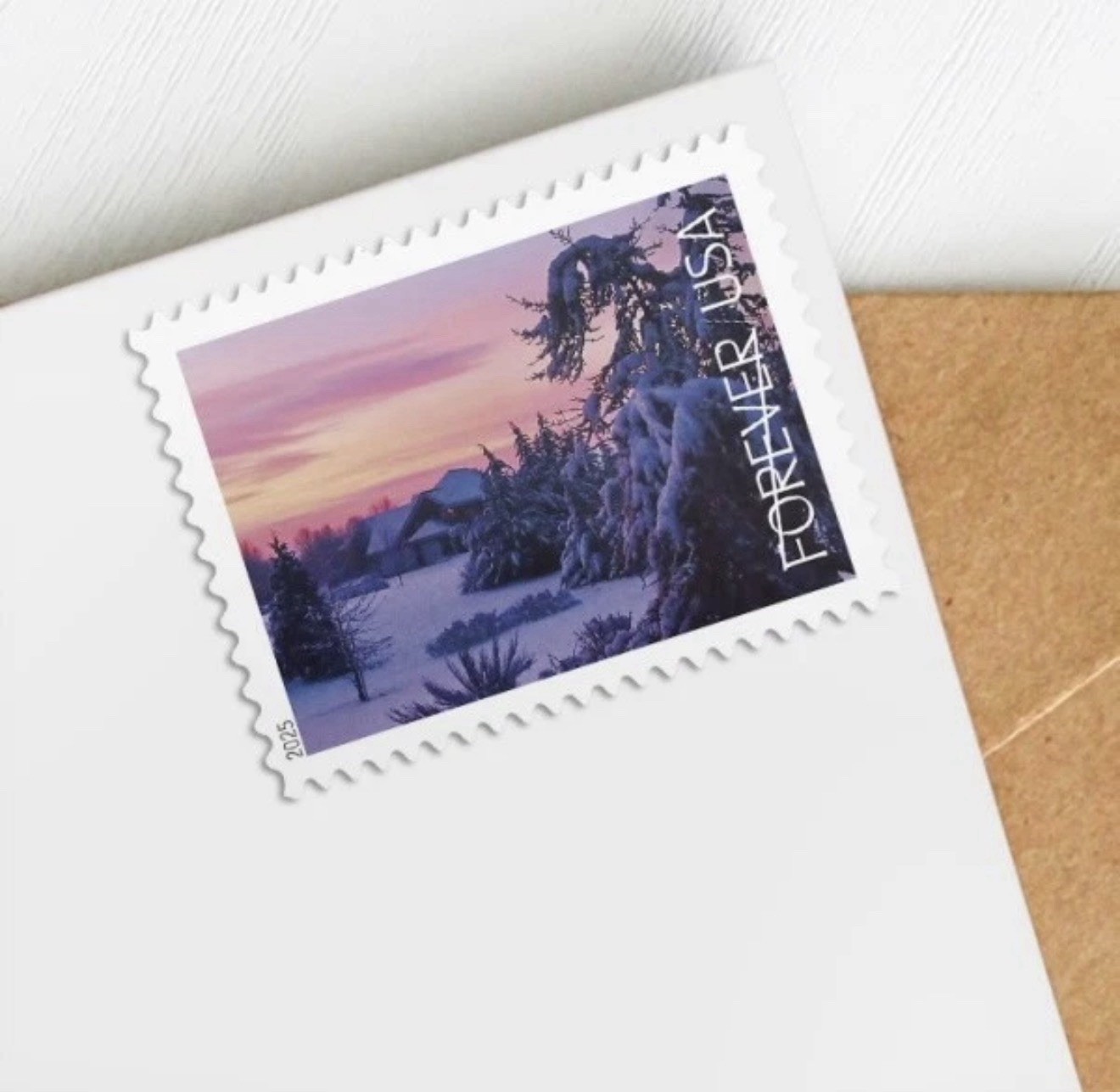 2025 USPS SHEET OF 20 FIRST CLASS LETTER STAMPS WINTER LANDSCAPES 78¢