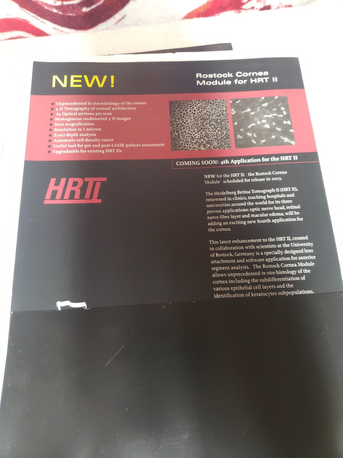 Heidelberg Engineering HRT 2 Manual Information Plus Disc