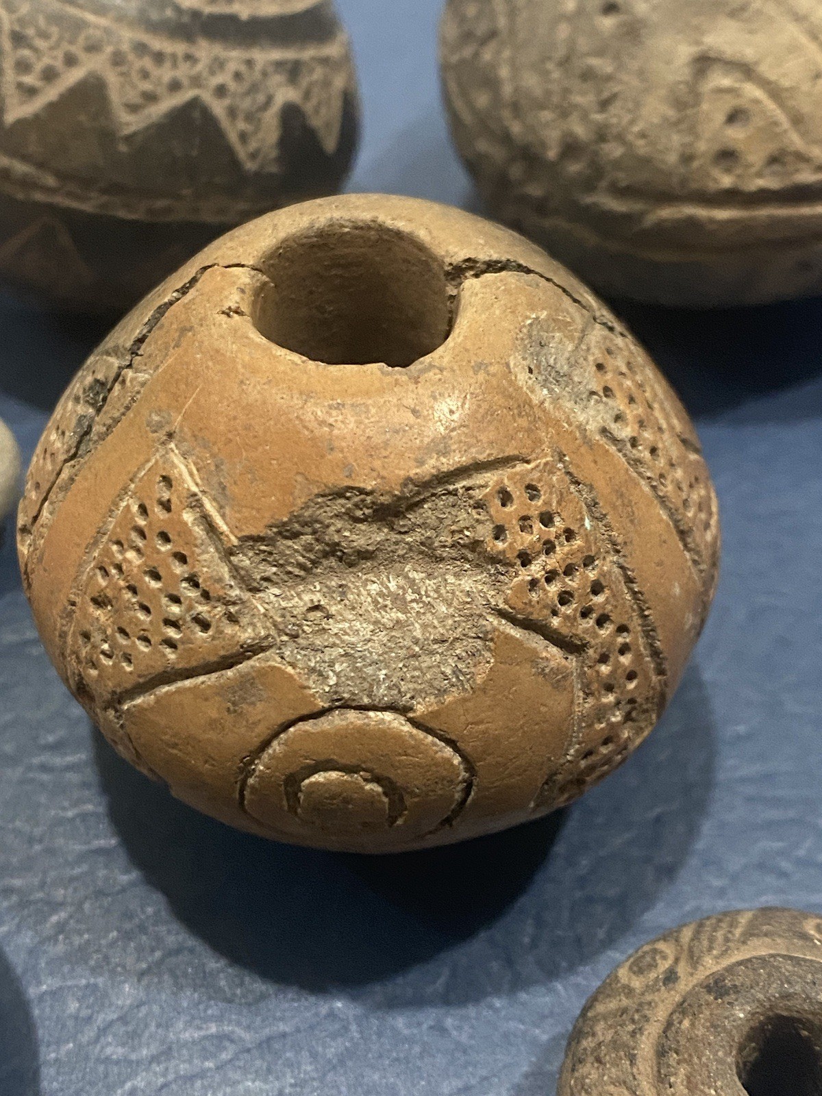 Pre-Columbian Aztec Pottery Spindle Whorl Collection