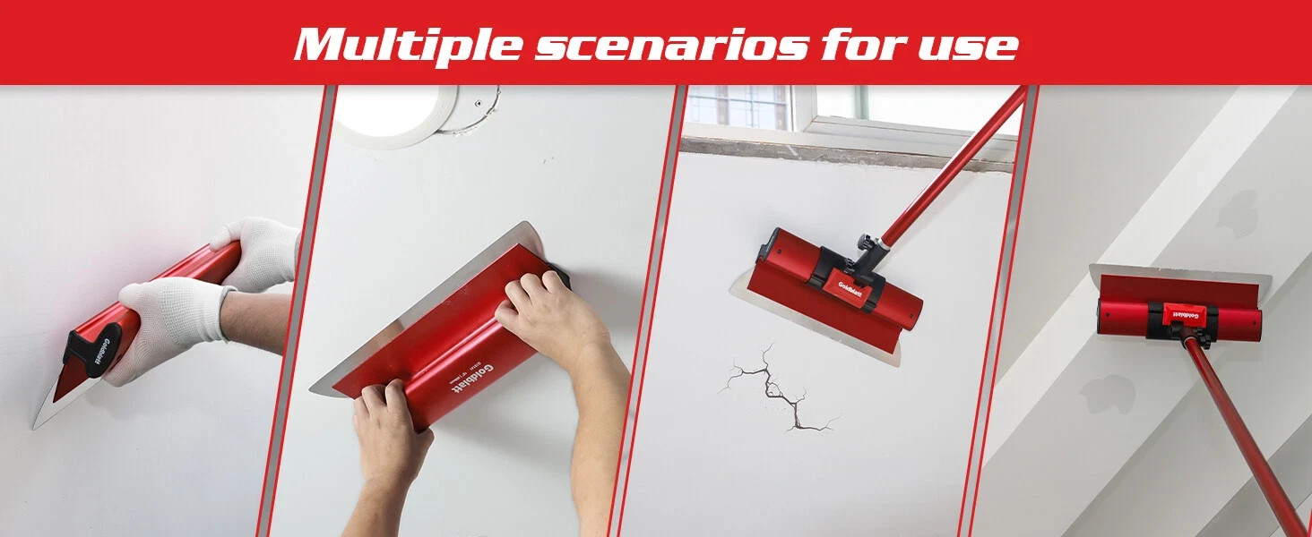 Goldblatt 16'' Drywall Skim Blade 0.3mm Stainless Steel Skim Coat