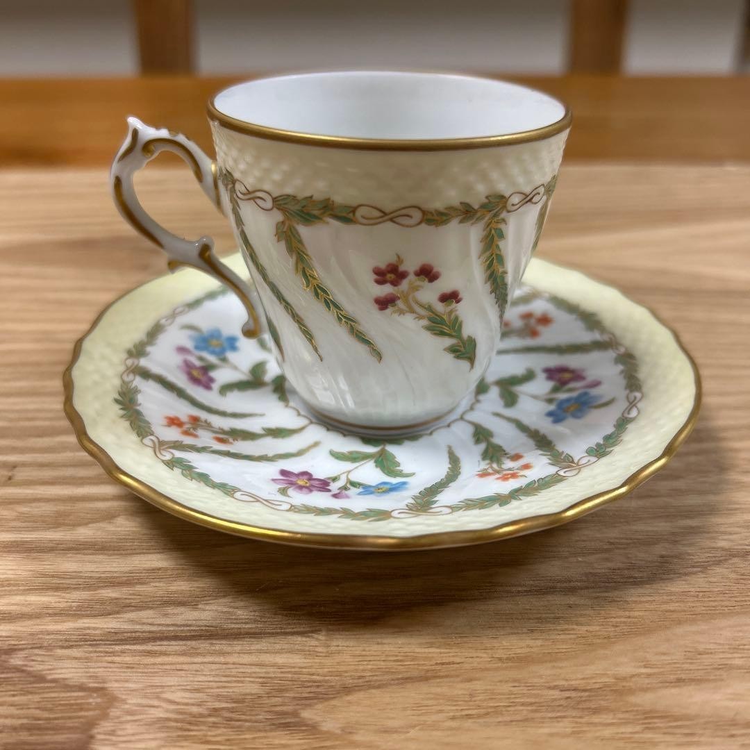 Richard Ginori Ghirlanda Demitasse Cup Saucer Set #2