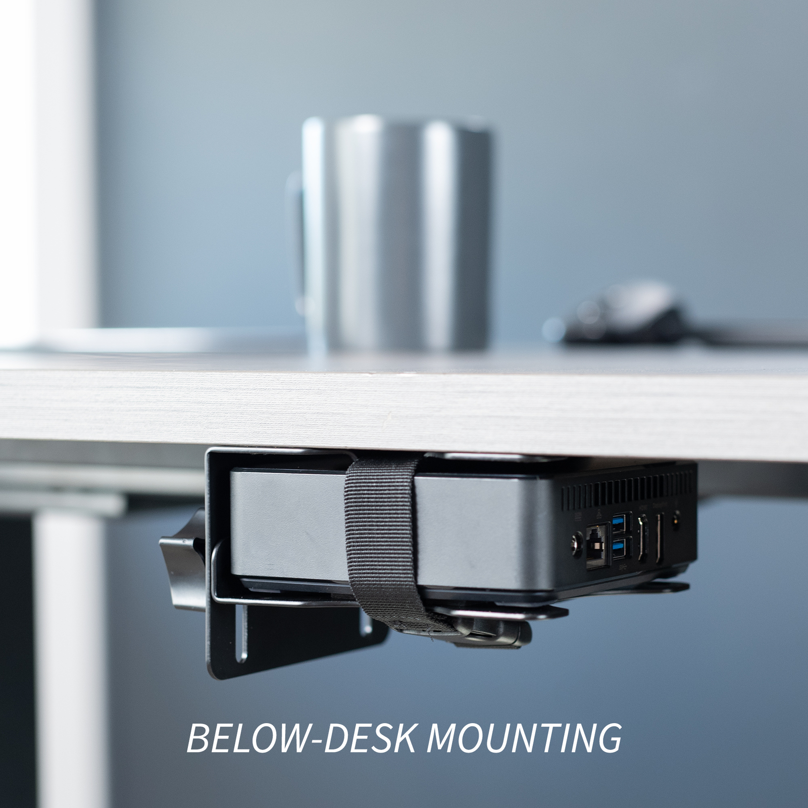 VIVO Adjustable Thin Client Mount Bracket | Stand or Under Desk Mini PC Holder