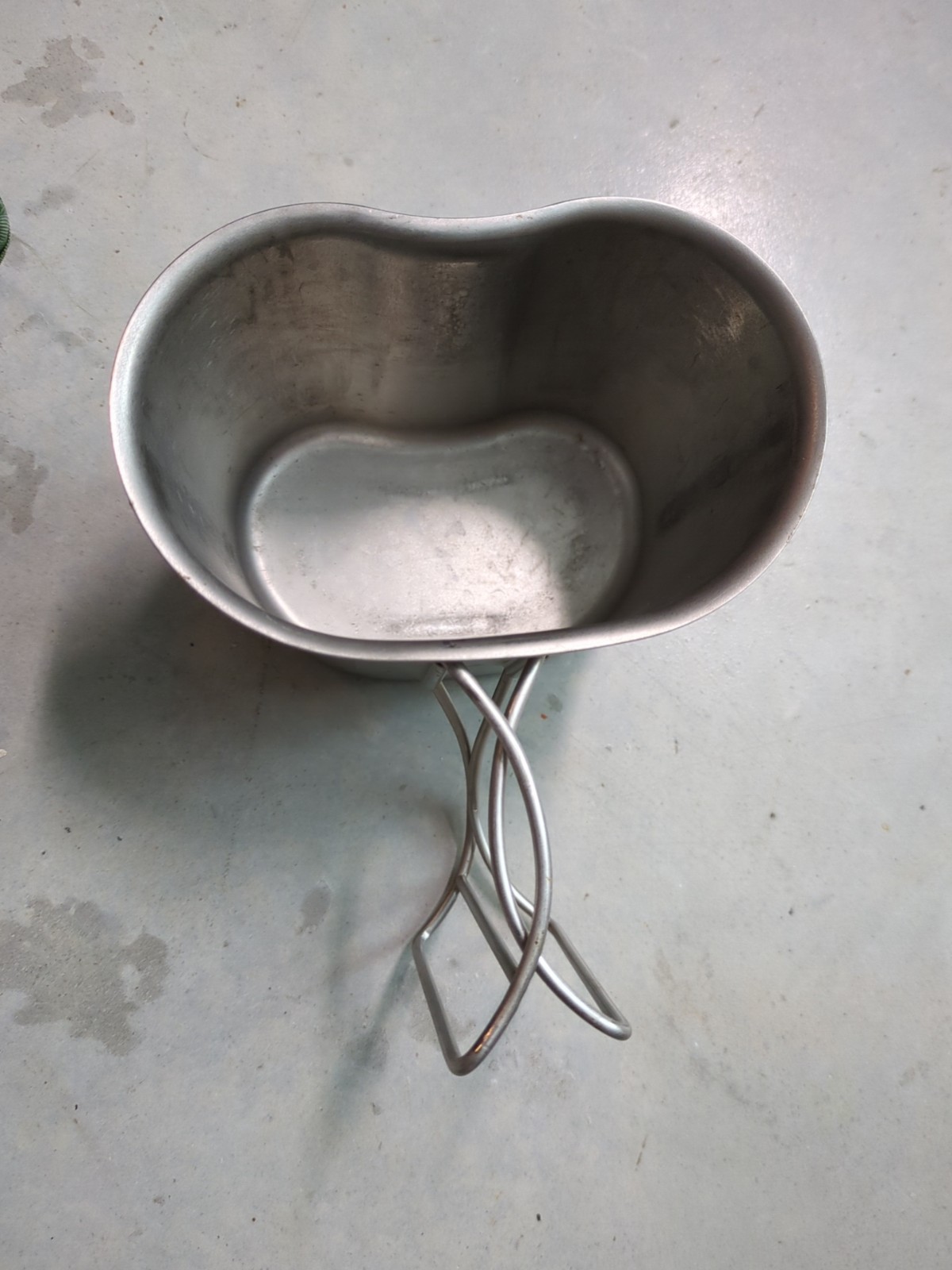 Vintage Desert Storm Era US Military 1-Quart Steel Canteen Cup