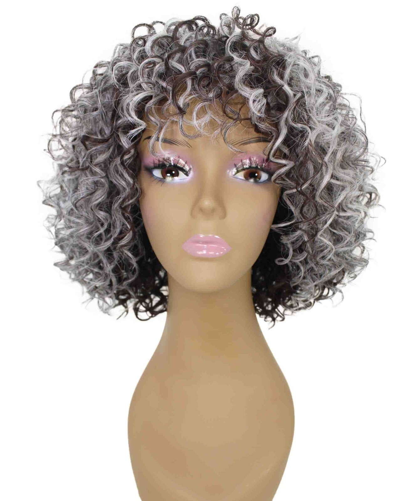 LUXLUXE Gabrielle Curly Pixie 11.5 in Long Full Wig No Lace,BF-0007
