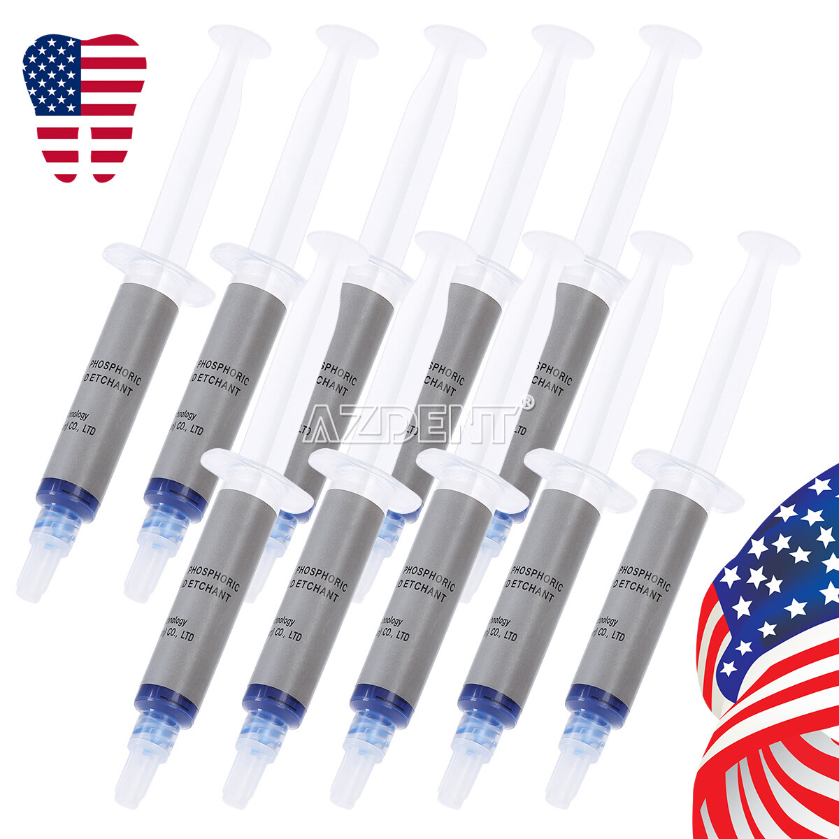 Incisione dentale dell'acido fosforico 37% Silica Blue Gel per adesivo & resina