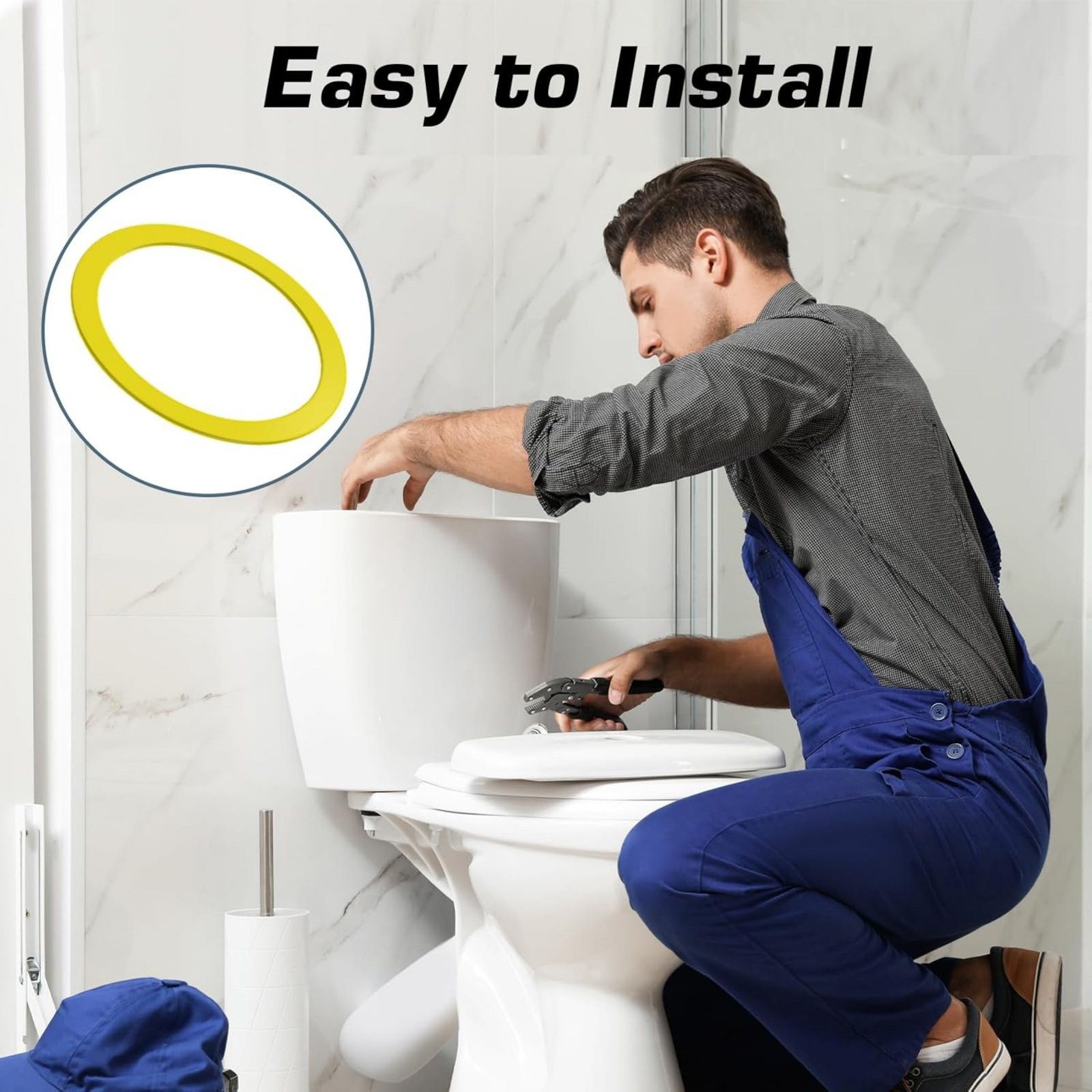 Great Quality 6 Pack GP1059291 Silicone Toilet Flush Valve Seal For Kohler