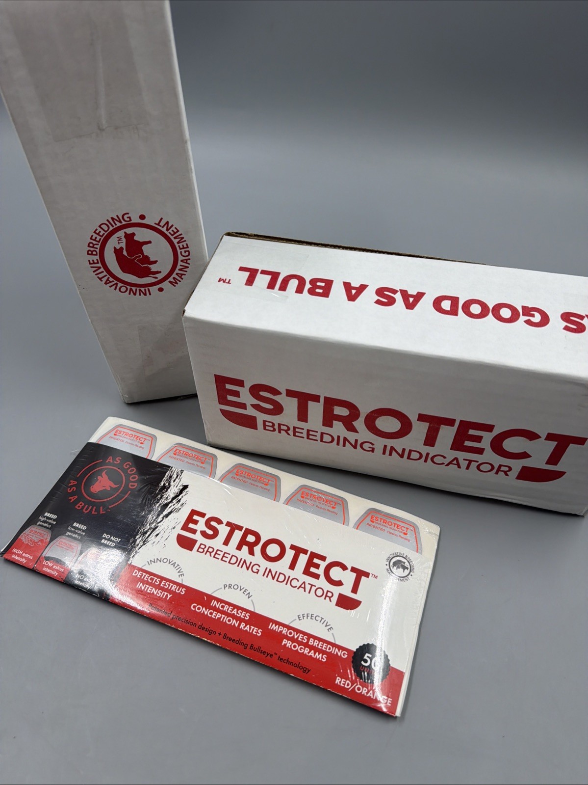Estrotect - Breeding Indicator + Breeding Bullseye Technology- Red Orange- 50ct
