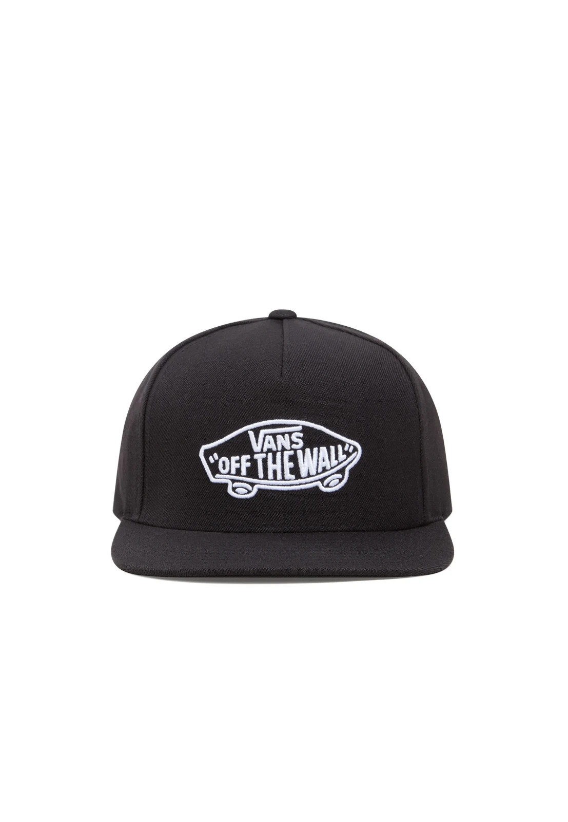 VANS Snapback Hat Mens One Size Classic Embroidered Logo Black White BRAND NEW!