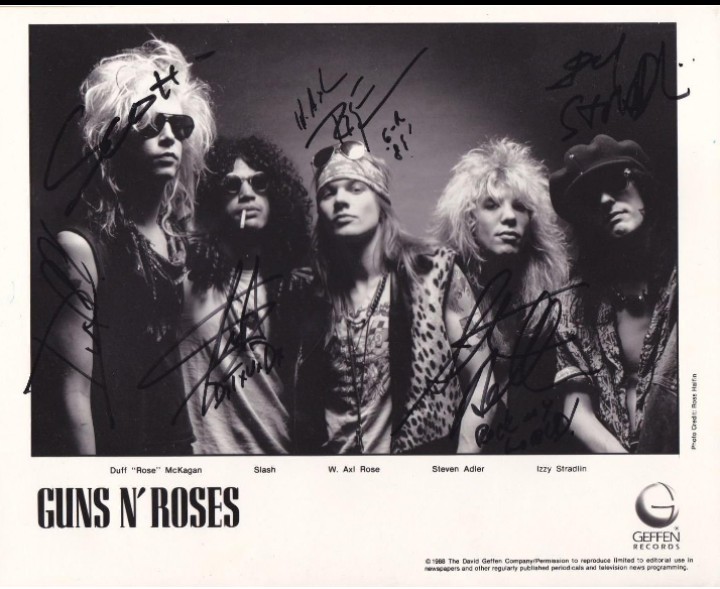 Framed Guns N' Roses band SIGNED reprint 8x10 Photo Autographed Free Shipping