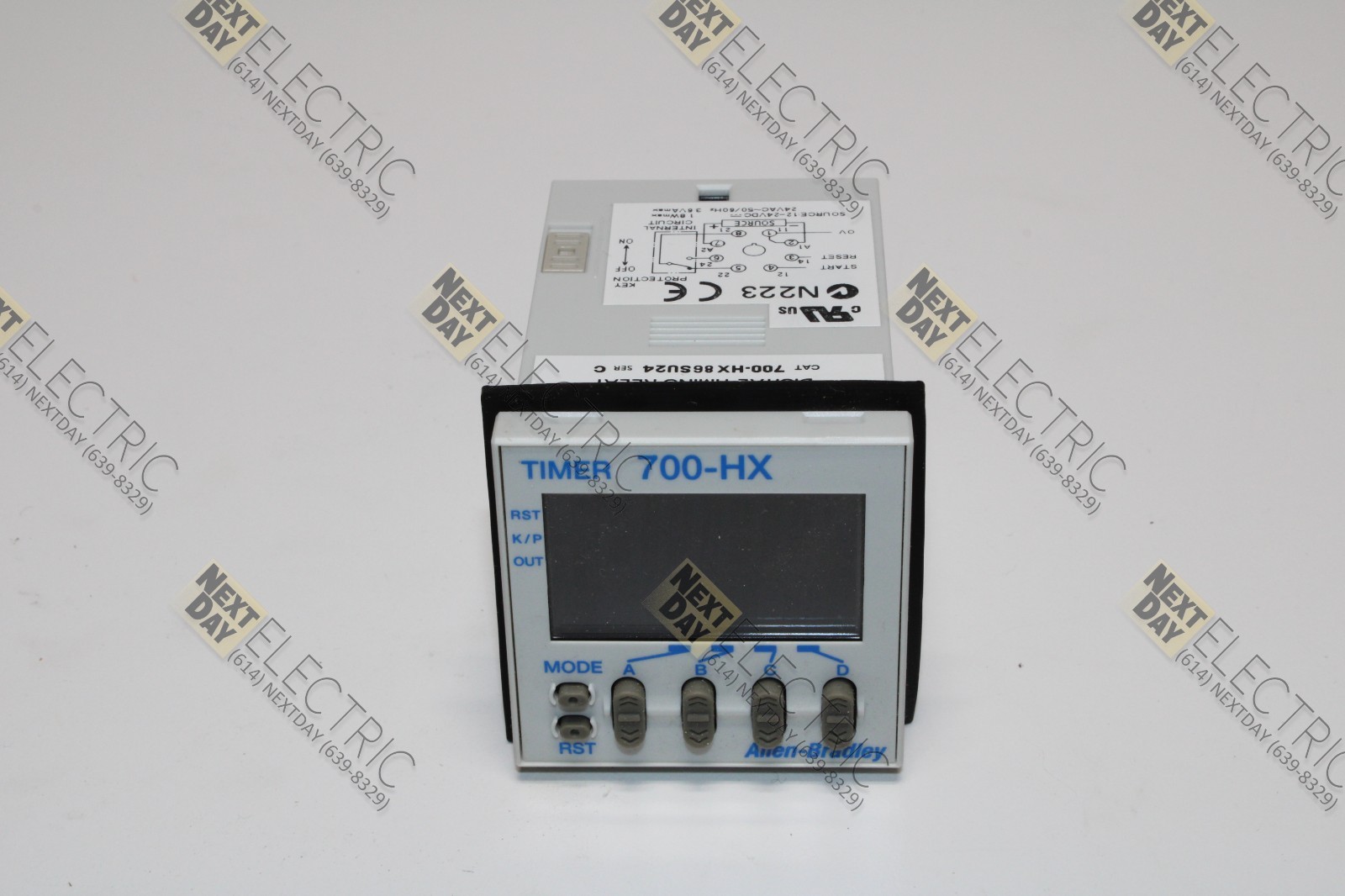 Allen Bradley, 700-HX86SU24, Timing Relay Delay Timer Digital 0-9999 Hours