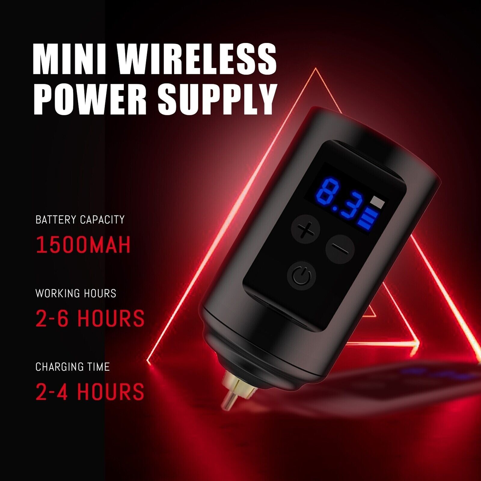 Tattoo Kit Complete for Beginners Wireless Pen Machine with Power Supply Needles