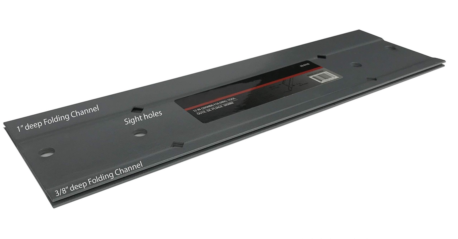 JOUNJIP 12" Duct Folding Channel Tool - 3/8" or 1" Uniform Bends in Sheet Metal