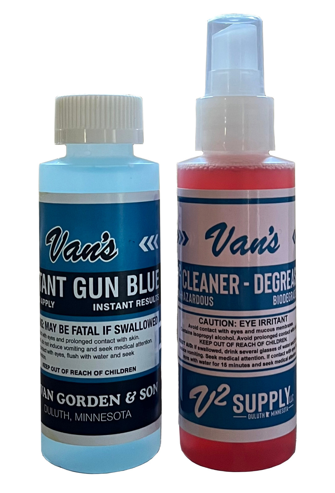 Van's Instant Gun Blue - 4oz Combo Pack
